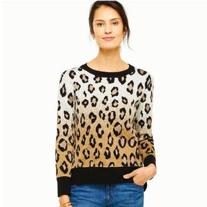 Ann Taylor Animal Print Sweater
